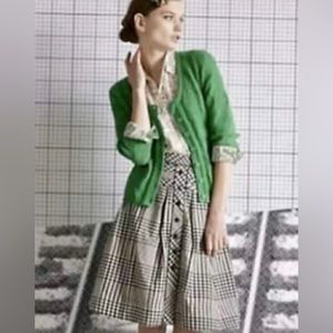 Odille Navy & White A-Line Skirt